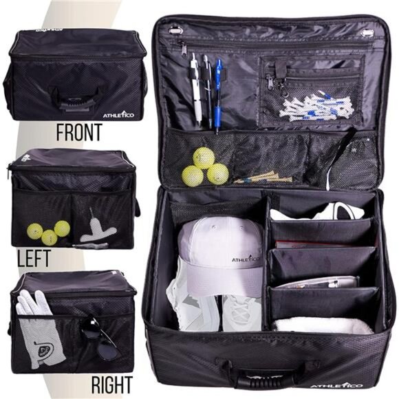 Athletico Golf Trunk Organizer Storage Car Golf Locker to Store Golf Accessories